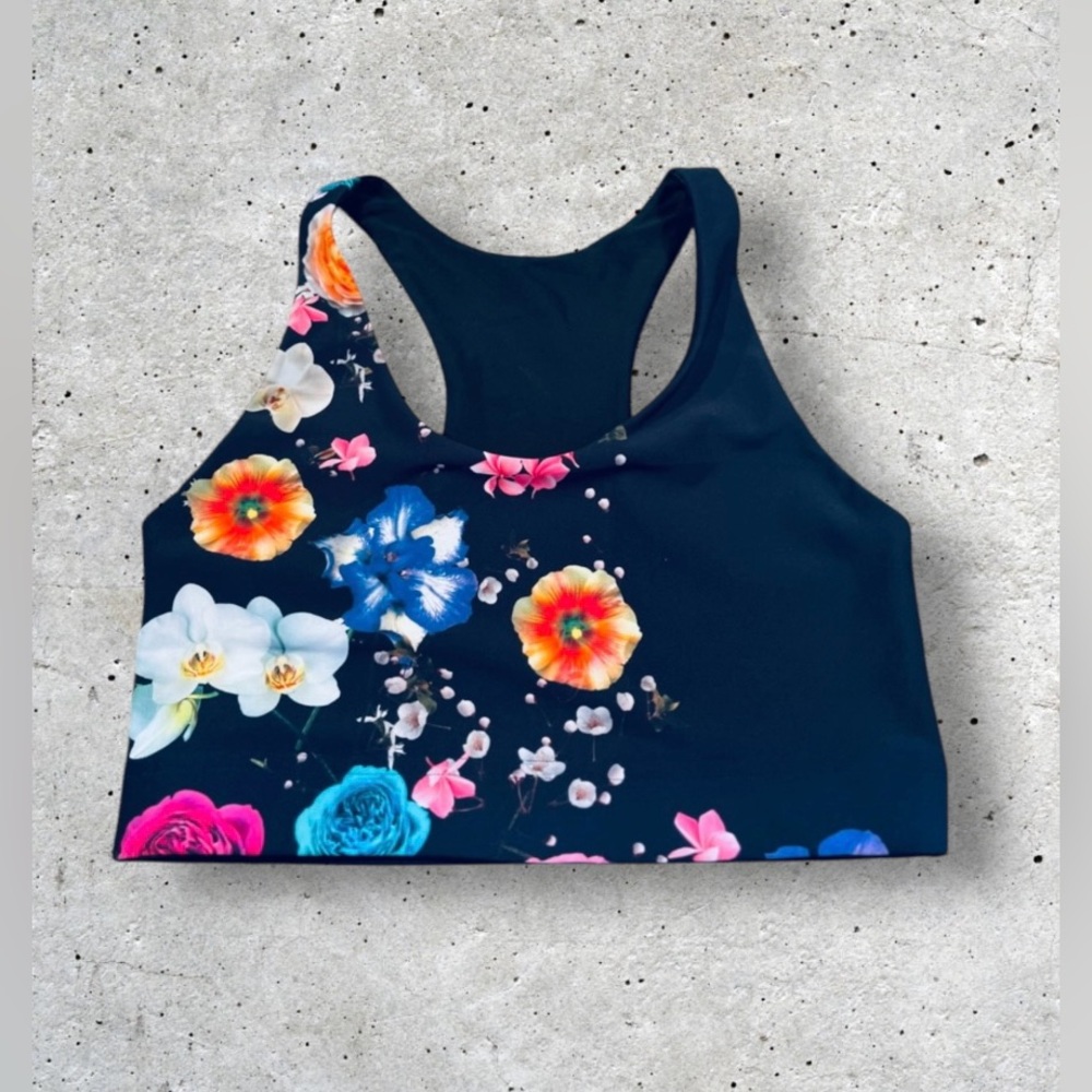 NWT Terez Fresh Floral DuoKnit Sports Bra